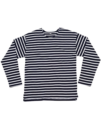 Unisex One Breton Top zum Besticken und Bedrucken in der Farbe Navy-White mit Ihren Logo, Schriftzug oder Motiv.