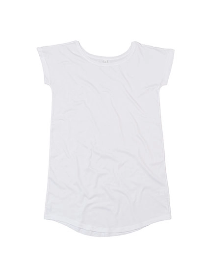 Women´s Loose Fit T Dress zum Besticken und Bedrucken in der Farbe White mit Ihren Logo, Schriftzug oder Motiv.