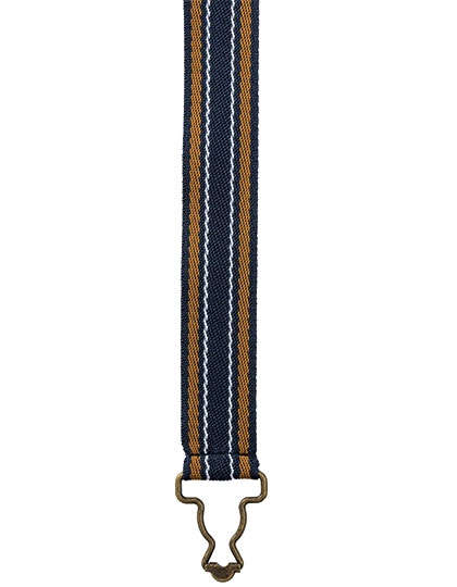 Cross Back Interchangable Apron Straps zum Besticken und Bedrucken in der Farbe Navy Stripe mit Ihren Logo, Schriftzug oder Motiv.