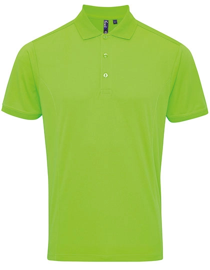 Men´s Coolchecker® Piqué Polo zum Besticken und Bedrucken in der Farbe Neon Green mit Ihren Logo, Schriftzug oder Motiv.