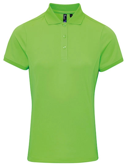 Women´s Coolchecker® Piqué Polo zum Besticken und Bedrucken in der Farbe Neon Green mit Ihren Logo, Schriftzug oder Motiv.