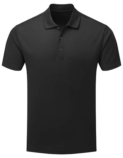 Men´s Spun-Dyed Sustainable Polo Shirt zum Besticken und Bedrucken in der Farbe Black mit Ihren Logo, Schriftzug oder Motiv.