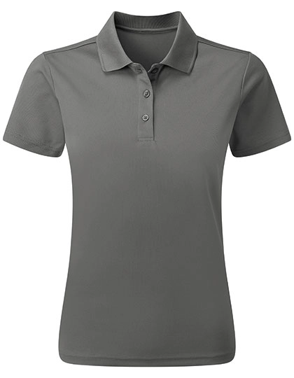 Women´s Spun-Dyed Sustainable Polo Shirt zum Besticken und Bedrucken in der Farbe Dark Grey (ca. Pantone 425C) mit Ihren Logo, Schriftzug oder Motiv.