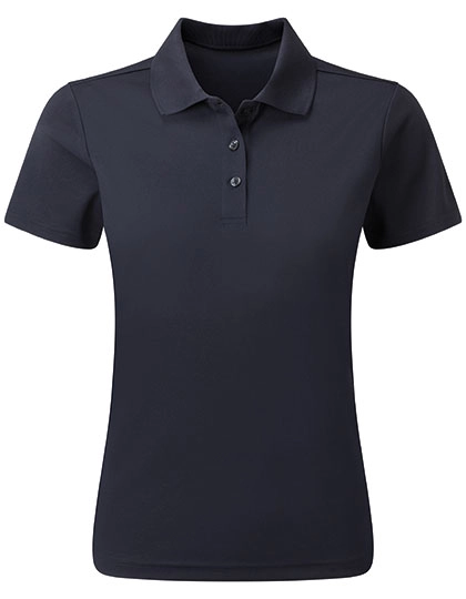 Women´s Spun-Dyed Sustainable Polo Shirt zum Besticken und Bedrucken in der Farbe French Navy (ca. Pantone 303C) mit Ihren Logo, Schriftzug oder Motiv.