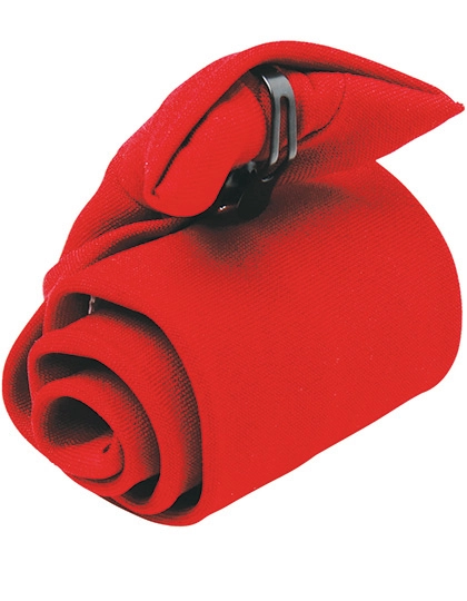 Clip-on Tie zum Besticken und Bedrucken in der Farbe Red (ca. Pantone 200) mit Ihren Logo, Schriftzug oder Motiv.