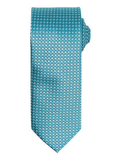 Puppy Tooth Tie zum Besticken und Bedrucken in der Farbe Turquoise mit Ihren Logo, Schriftzug oder Motiv.