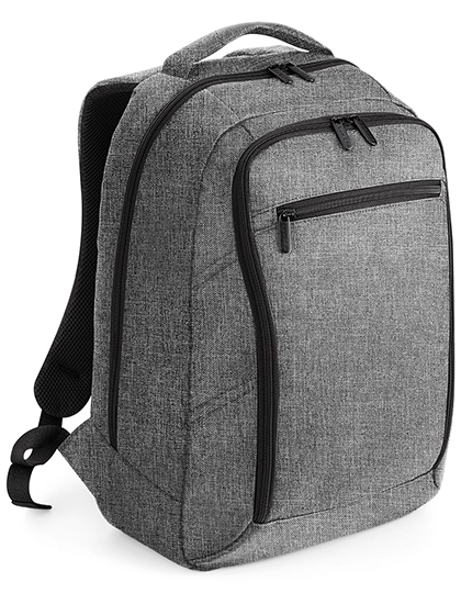 Executive Digital Backpack zum Besticken und Bedrucken in der Farbe Grey Marl mit Ihren Logo, Schriftzug oder Motiv.