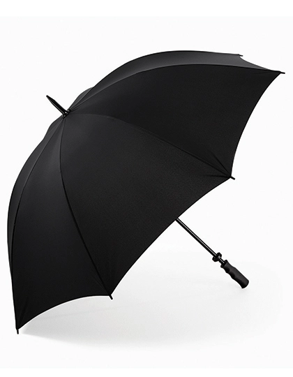 Pro Golf Umbrella zum Besticken und Bedrucken in der Farbe Black mit Ihren Logo, Schriftzug oder Motiv.