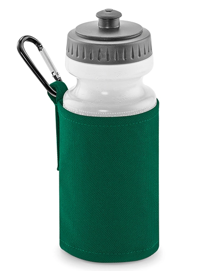 Water Bottle And Holder zum Besticken und Bedrucken in der Farbe Bottle Green mit Ihren Logo, Schriftzug oder Motiv.