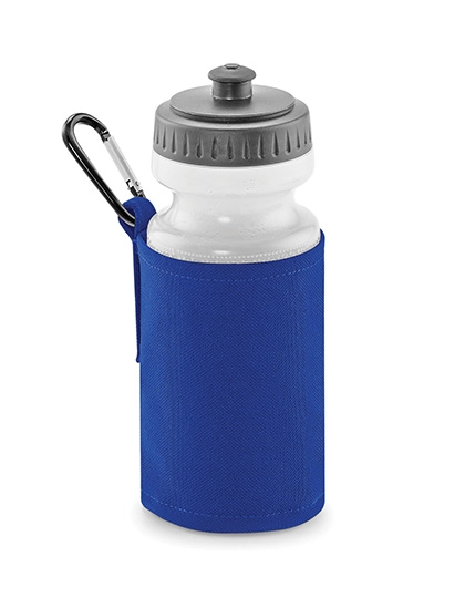 Water Bottle And Holder zum Besticken und Bedrucken in der Farbe Bright Royal mit Ihren Logo, Schriftzug oder Motiv.