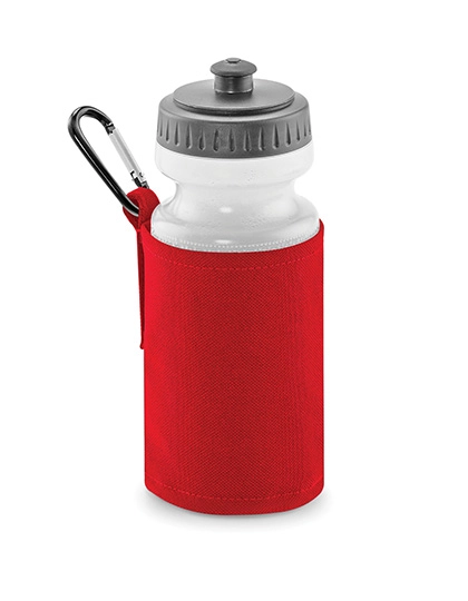 Water Bottle And Holder zum Besticken und Bedrucken in der Farbe Classic Red mit Ihren Logo, Schriftzug oder Motiv.