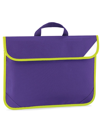 Enhanced-Viz Book Bag zum Besticken und Bedrucken in der Farbe Purple mit Ihren Logo, Schriftzug oder Motiv.