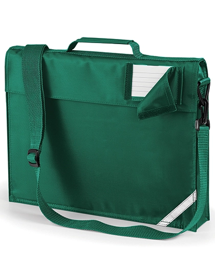 Junior Book Bag With Strap zum Besticken und Bedrucken in der Farbe Bottle Green mit Ihren Logo, Schriftzug oder Motiv.
