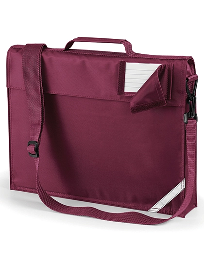 Junior Book Bag With Strap zum Besticken und Bedrucken in der Farbe Burgundy mit Ihren Logo, Schriftzug oder Motiv.