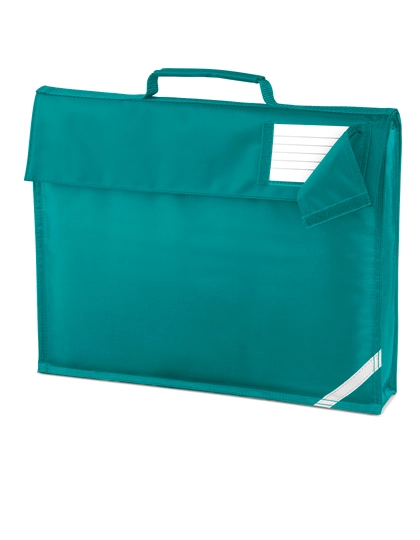 Junior Book Bag zum Besticken und Bedrucken in der Farbe Emerald mit Ihren Logo, Schriftzug oder Motiv.