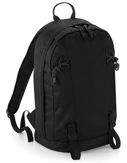 Everyday Outdoor 15L Backpack zum Besticken und Bedrucken in der Farbe Black mit Ihren Logo, Schriftzug oder Motiv.