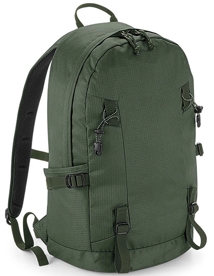 Everyday Outdoor 20L Backpack zum Besticken und Bedrucken in der Farbe Olive Green mit Ihren Logo, Schriftzug oder Motiv.