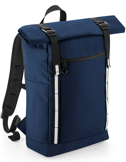 Urban Commute Backpack zum Besticken und Bedrucken in der Farbe Navy mit Ihren Logo, Schriftzug oder Motiv.