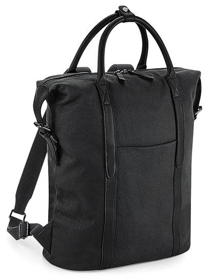 Urban Utility Backpack zum Besticken und Bedrucken in der Farbe Black mit Ihren Logo, Schriftzug oder Motiv.