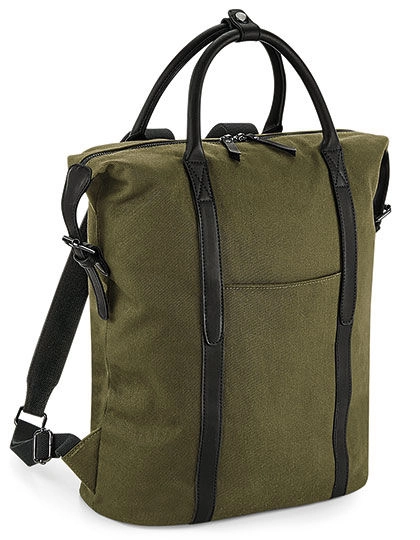 Urban Utility Backpack zum Besticken und Bedrucken in der Farbe Olive Green mit Ihren Logo, Schriftzug oder Motiv.