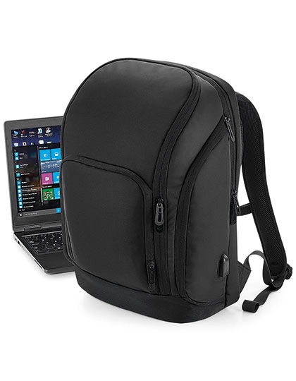 Pro-Tech Charge Backpack zum Besticken und Bedrucken in der Farbe Black mit Ihren Logo, Schriftzug oder Motiv.
