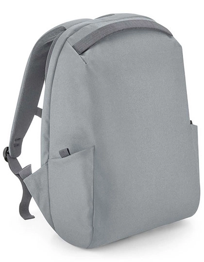 Project Recycled Security Backpack Lite zum Besticken und Bedrucken in der Farbe Pure Grey mit Ihren Logo, Schriftzug oder Motiv.