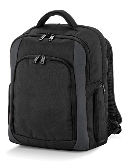 Tungsten™ Laptop Backpack zum Besticken und Bedrucken in der Farbe Black-Dark Graphite mit Ihren Logo, Schriftzug oder Motiv.