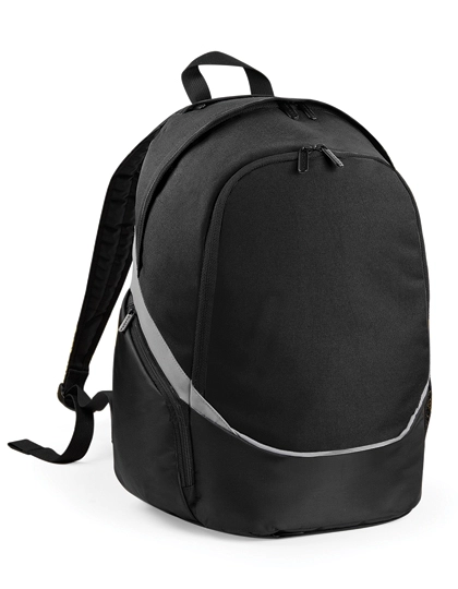Pro Team Backpack zum Besticken und Bedrucken in der Farbe Black-Light Grey mit Ihren Logo, Schriftzug oder Motiv.