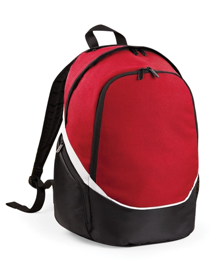 Pro Team Backpack zum Besticken und Bedrucken in der Farbe Classic Red-Black-White mit Ihren Logo, Schriftzug oder Motiv.