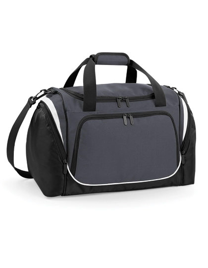 Pro Team Locker Bag zum Besticken und Bedrucken in der Farbe Graphite Grey-Black-White mit Ihren Logo, Schriftzug oder Motiv.