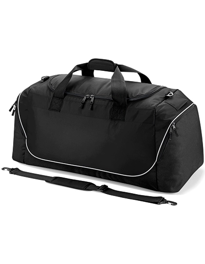 Teamwear Jumbo Kit Bag zum Besticken und Bedrucken in der Farbe Black-Light Grey mit Ihren Logo, Schriftzug oder Motiv.