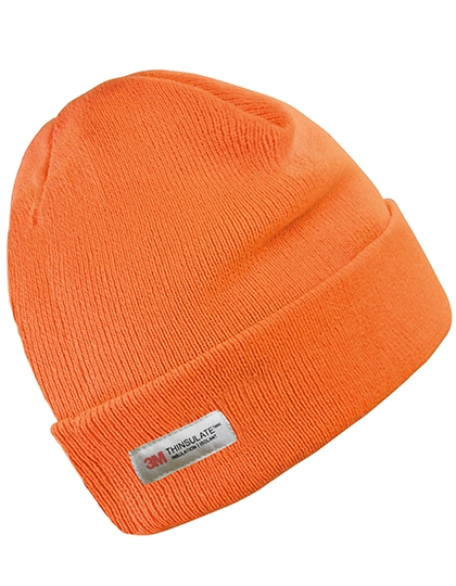 Lightweight Thinsulate Hat zum Besticken und Bedrucken in der Farbe Fluorescent Orange mit Ihren Logo, Schriftzug oder Motiv.