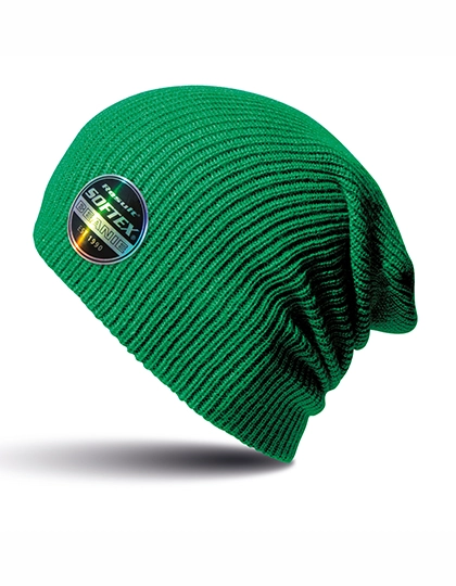Softex® Beanie zum Besticken und Bedrucken in der Farbe Celtic Green mit Ihren Logo, Schriftzug oder Motiv.