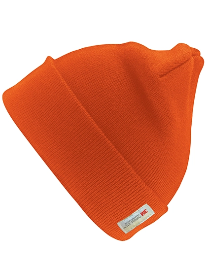 Heavyweight Thinsulate™ Woolly Ski Hat zum Besticken und Bedrucken in der Farbe Fluorescent Orange mit Ihren Logo, Schriftzug oder Motiv.