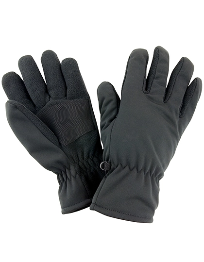 Softshell Thermal Glove zum Besticken und Bedrucken in der Farbe Black mit Ihren Logo, Schriftzug oder Motiv.