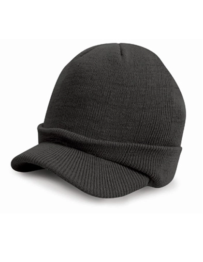 Esco Army Knitted Hat zum Besticken und Bedrucken in der Farbe Charcoal Grey mit Ihren Logo, Schriftzug oder Motiv.