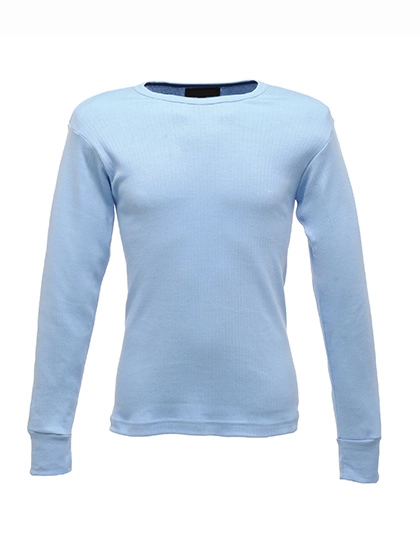 Thermal Long Sleeve Vest zum Besticken und Bedrucken in der Farbe Blue mit Ihren Logo, Schriftzug oder Motiv.