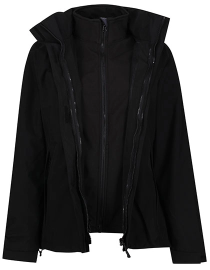 Women´s Jacket - Kingsley 3in1 zum Besticken und Bedrucken in der Farbe Black mit Ihren Logo, Schriftzug oder Motiv.