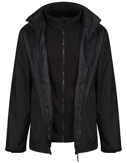 Classic 3-in-1 Jacket zum Besticken und Bedrucken in der Farbe Black-Black mit Ihren Logo, Schriftzug oder Motiv.