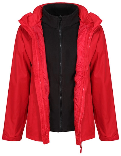 Classic 3-in-1 Jacket zum Besticken und Bedrucken in der Farbe Classic Red-Black mit Ihren Logo, Schriftzug oder Motiv.