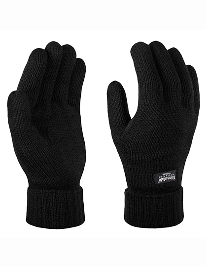 Thinsulate Gloves zum Besticken und Bedrucken in der Farbe Black mit Ihren Logo, Schriftzug oder Motiv.
