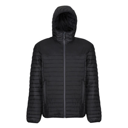 Honestly Made Recycled Ecodown Thermal Jacket zum Besticken und Bedrucken in der Farbe Black mit Ihren Logo, Schriftzug oder Motiv.