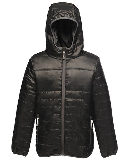 Kids´ Stormforce Thermal Jacket zum Besticken und Bedrucken in der Farbe Black mit Ihren Logo, Schriftzug oder Motiv.