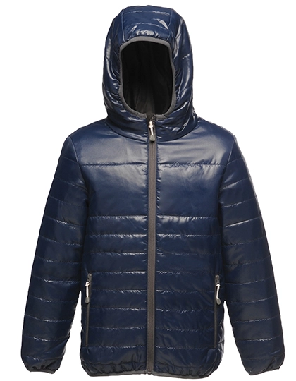 Kids´ Stormforce Thermal Jacket zum Besticken und Bedrucken in der Farbe Navy mit Ihren Logo, Schriftzug oder Motiv.