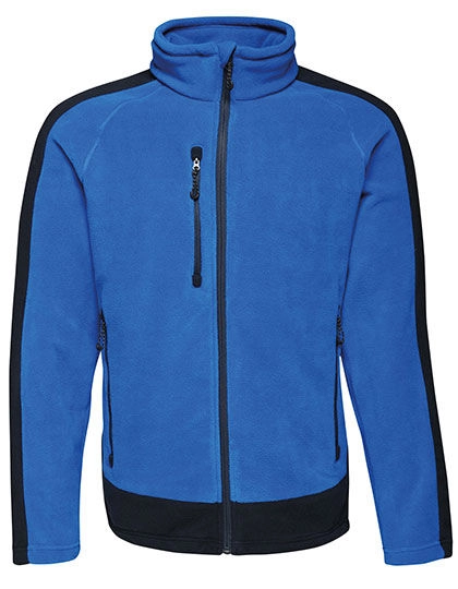 Contrast 300G Fleece Jacket zum Besticken und Bedrucken in der Farbe New Royal-Navy mit Ihren Logo, Schriftzug oder Motiv.