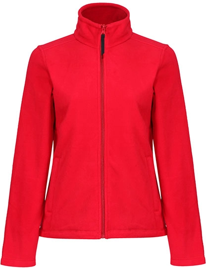 Women´s Micro Full Zip Fleece zum Besticken und Bedrucken in der Farbe Classic Red mit Ihren Logo, Schriftzug oder Motiv.