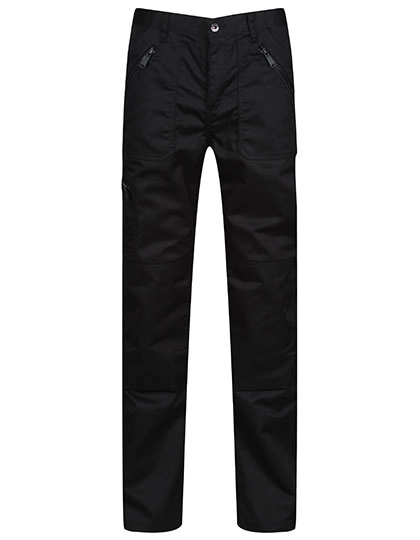 Pro Action Trouser zum Besticken und Bedrucken in der Farbe Black mit Ihren Logo, Schriftzug oder Motiv.