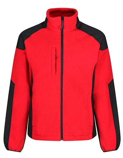 Broadstone Showerproof Fleece zum Besticken und Bedrucken in der Farbe Classic Red-Black mit Ihren Logo, Schriftzug oder Motiv.