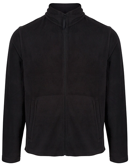 Classic Microfleece Jacket zum Besticken und Bedrucken in der Farbe Black mit Ihren Logo, Schriftzug oder Motiv.
