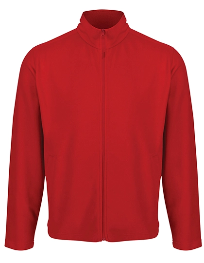 Classic Microfleece Jacket zum Besticken und Bedrucken in der Farbe Classic Red mit Ihren Logo, Schriftzug oder Motiv.